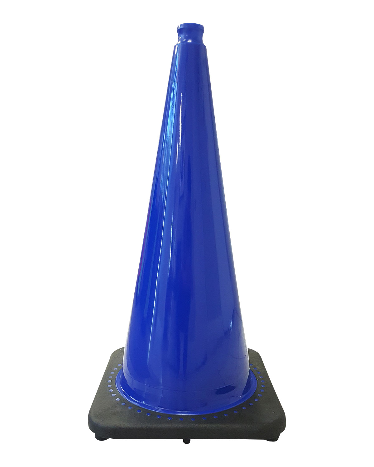 28" 7 LB Blue Black Based Traffic Cone Traffic Cones For Less