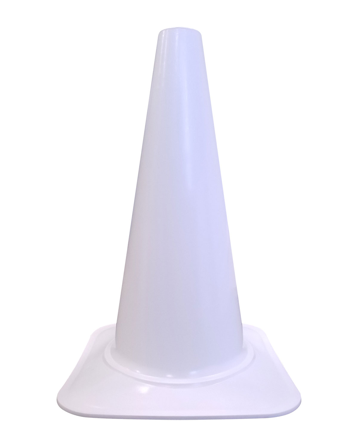 18 Inch White Sport Cone, 2.5 lbs Traffic Cones For Less