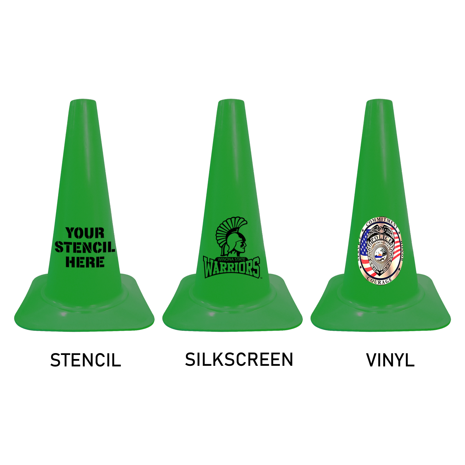 Sport Cone 18" Green Traffic Cones For Less