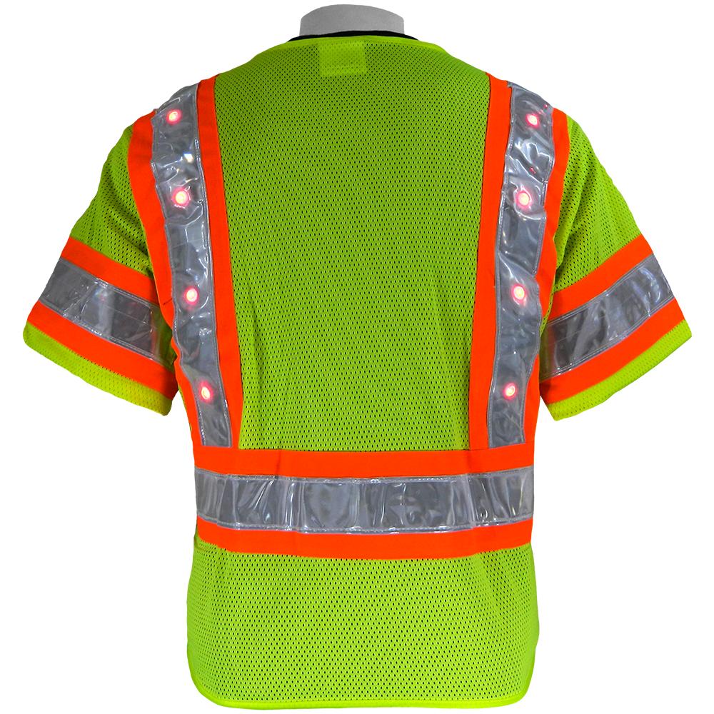 Global Glove GLO12LED FrogWear Type R LED Mesh Class 3 Safety Vest