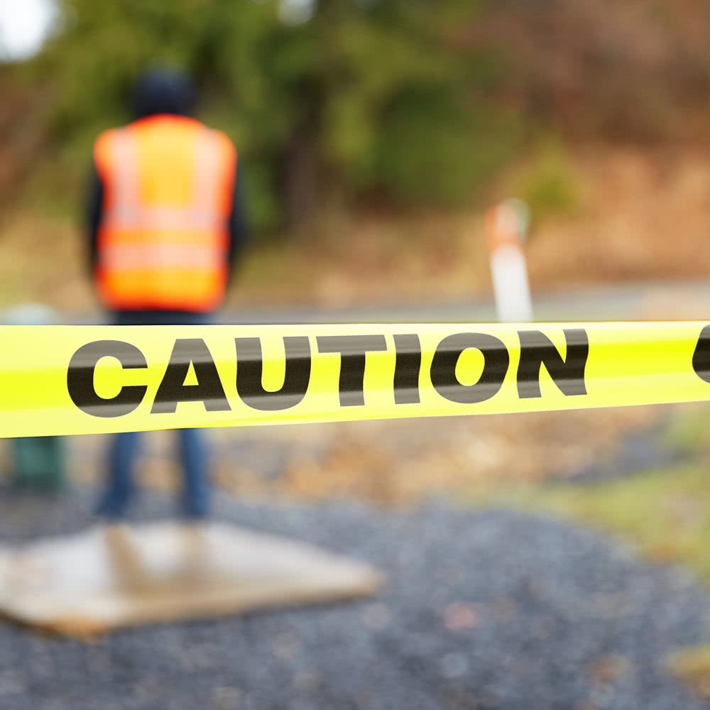 Barricade Yellow Caution Tape 1000 ft, 1.5 Mil Traffic Cones For Less