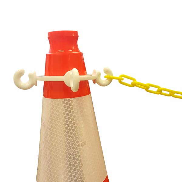 Traffic Cone Chain Adapter, Pack of 6 Traffic Cones For Less