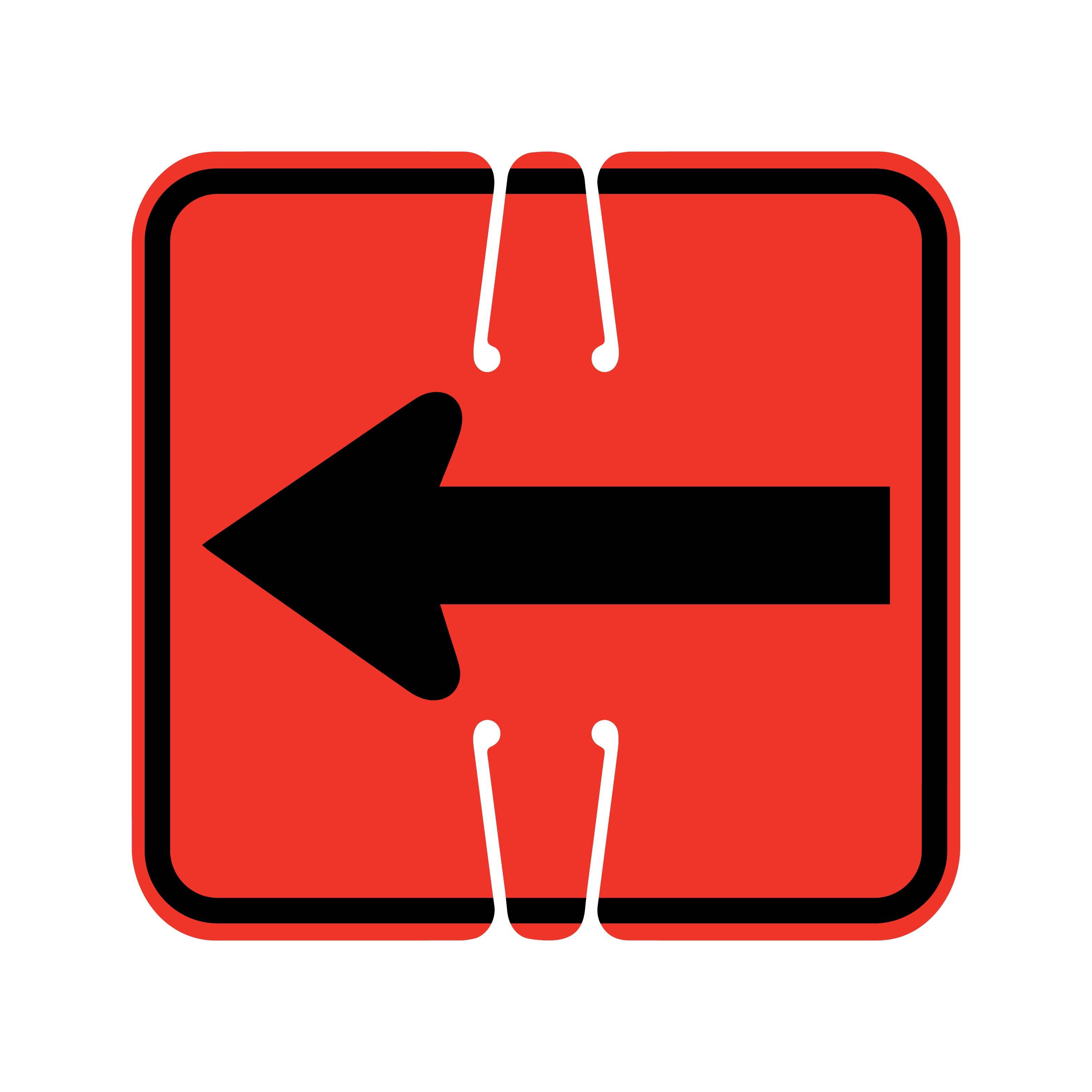 Traffic Cone Sign - REVERSIBLE ARROW - Traffic Cones For Less