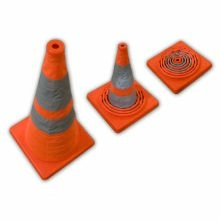 28" Orange Collapsible Pop Up Cones