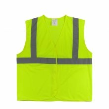 ANSI Class 2 Hi-Vis Lime Yellow Vest, size Medium