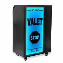 Elite Valet Podium w/RGB LED Light & Power Station, 150 Hooks-4