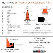 Traffic Cone w/Black Base - 2