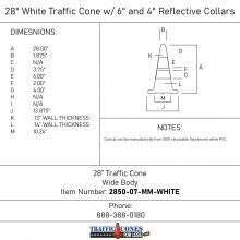 White Traffic Cone - 1