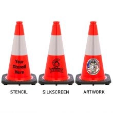Traffic Cone w/Black Base - 3