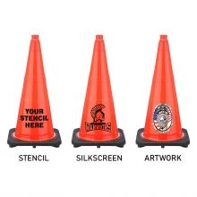 Traffic Cone w/Black Base - 3