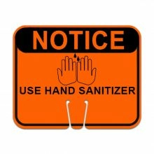 notice use hand santizer
