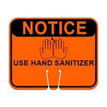 notice use hand santizer