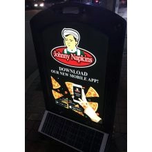 Solar Powered Display Sign - Lighted