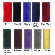 velour rope colors