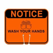 notice wash your hands