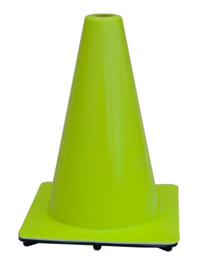 12" Lime Green 1.5 lbs Traffic Cone USA Made