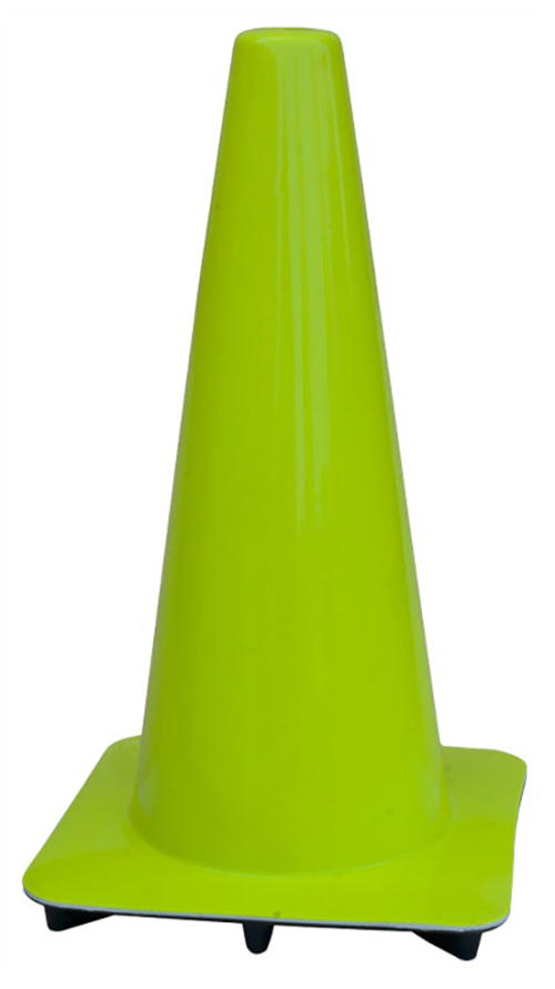 Lakeside 18" Lime-Green Traffic Cone, Made in USA