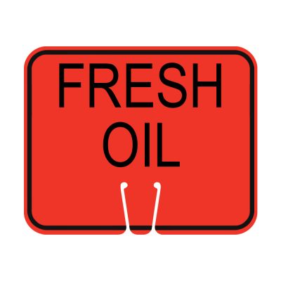 Traffic Cone Sign - FRESH OIL