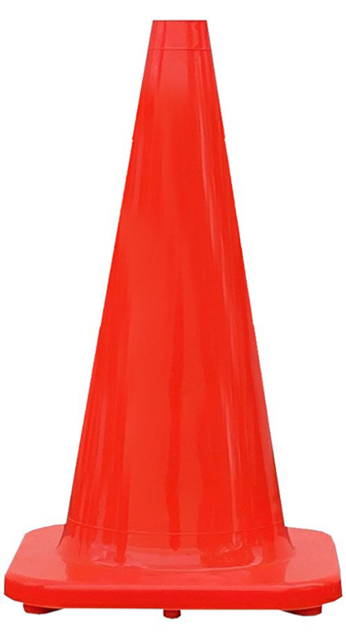 Premium 18" All Orange Cone