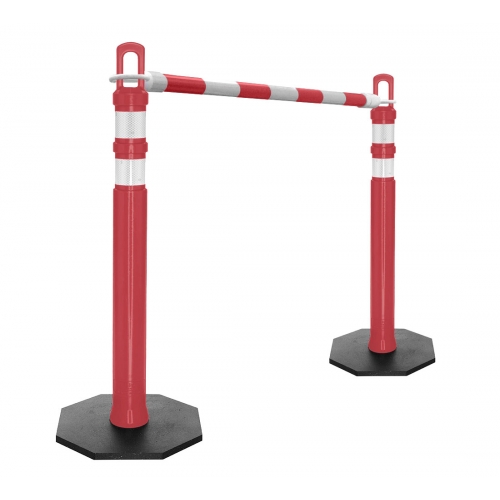 Retractable Delineator Bar Red & White