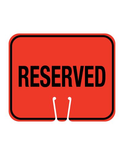 Traffic Cone Sign- RESERVED