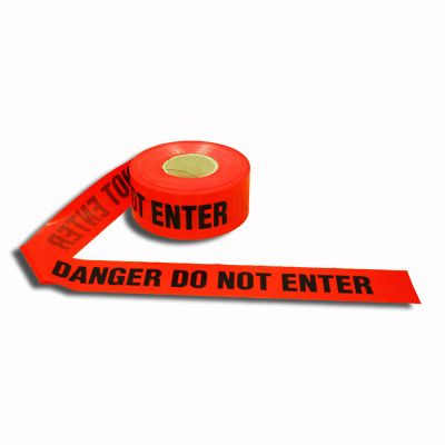Red Danger Do Not Enter Barricade Tape 1.5 Mil, 1000 feet