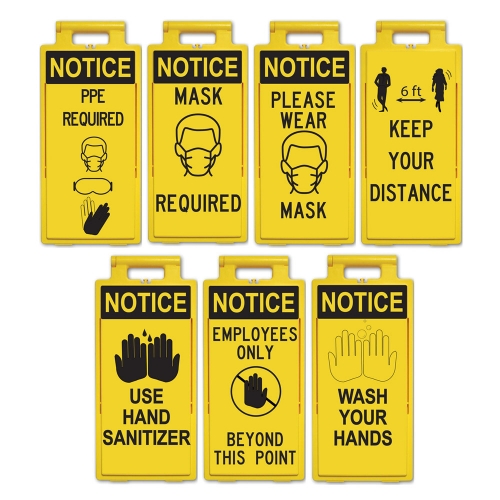 Lamba Floor Sign Stand - Safety Text Options