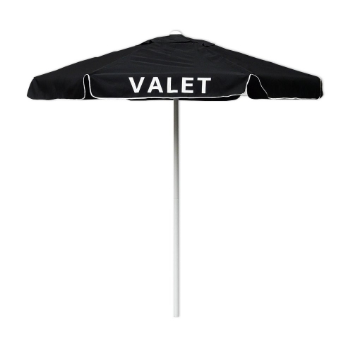 Valet Black Podium Aluminum Frame Umbrella