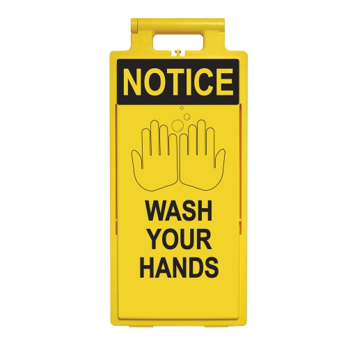 Lamba Floor Stand - Notice Wash Your Hands