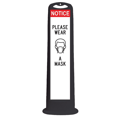 Trailblazer XL Black Vertical Panel - Notice Please Wear A Mask