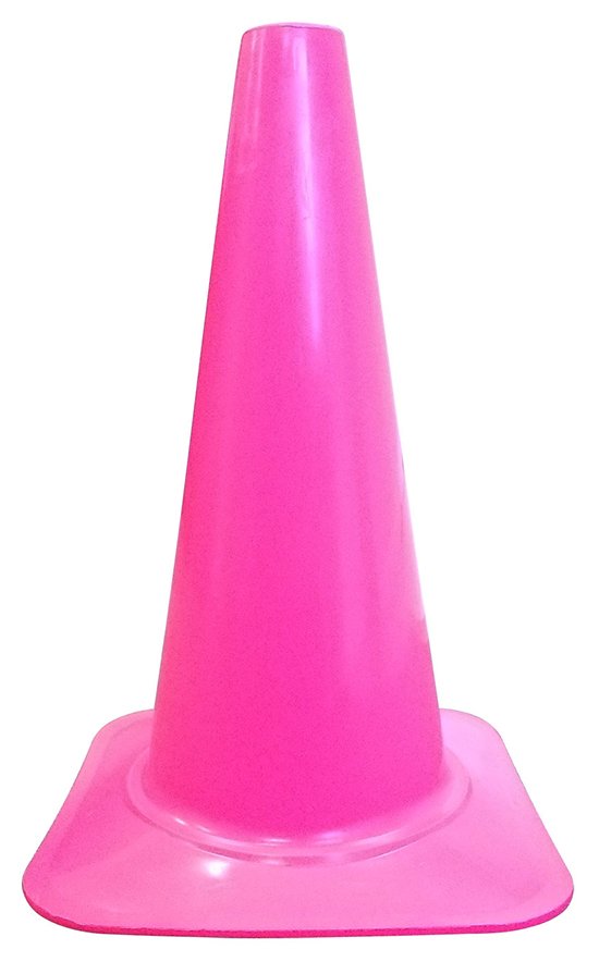18 Inch Breast Cancer Walk Pink Sport Cones - Traffic Cones For Less