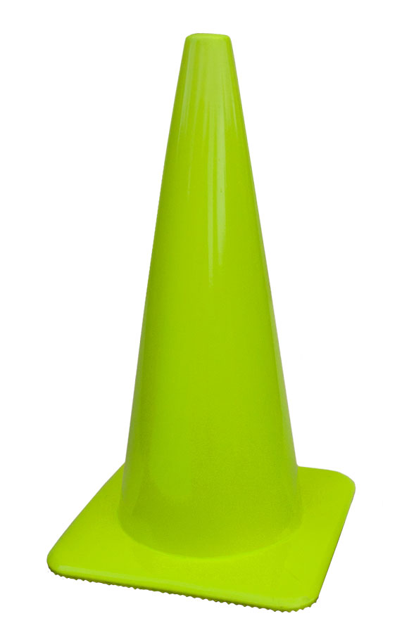 Lakeside 28" 7 lbs Lime Green Traffic Cone Traffic Cones For Less