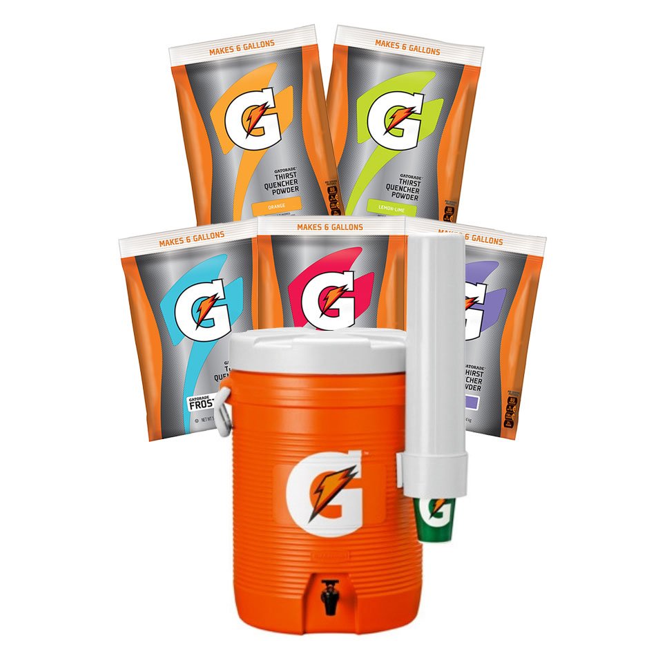 Gatorade Aviation Hydration 6 Gallon Powder w/Free 7 Gallon Cooler