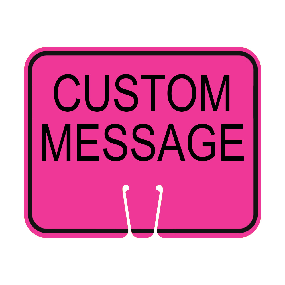 Traffic Cone Sign CUSTOM MESSAGE Pink Traffic Cones For Less