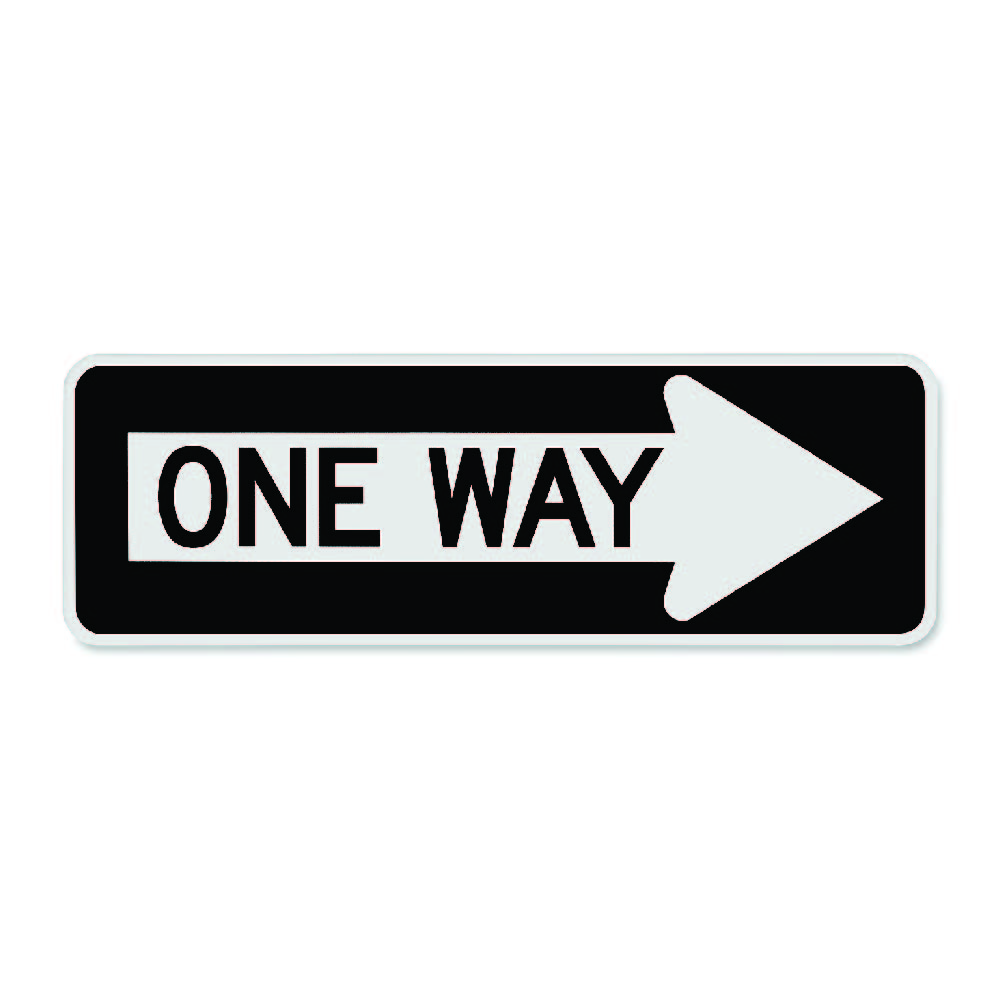 Official Mutcd One Way Sign Right Arrow Traffic Cones For Less