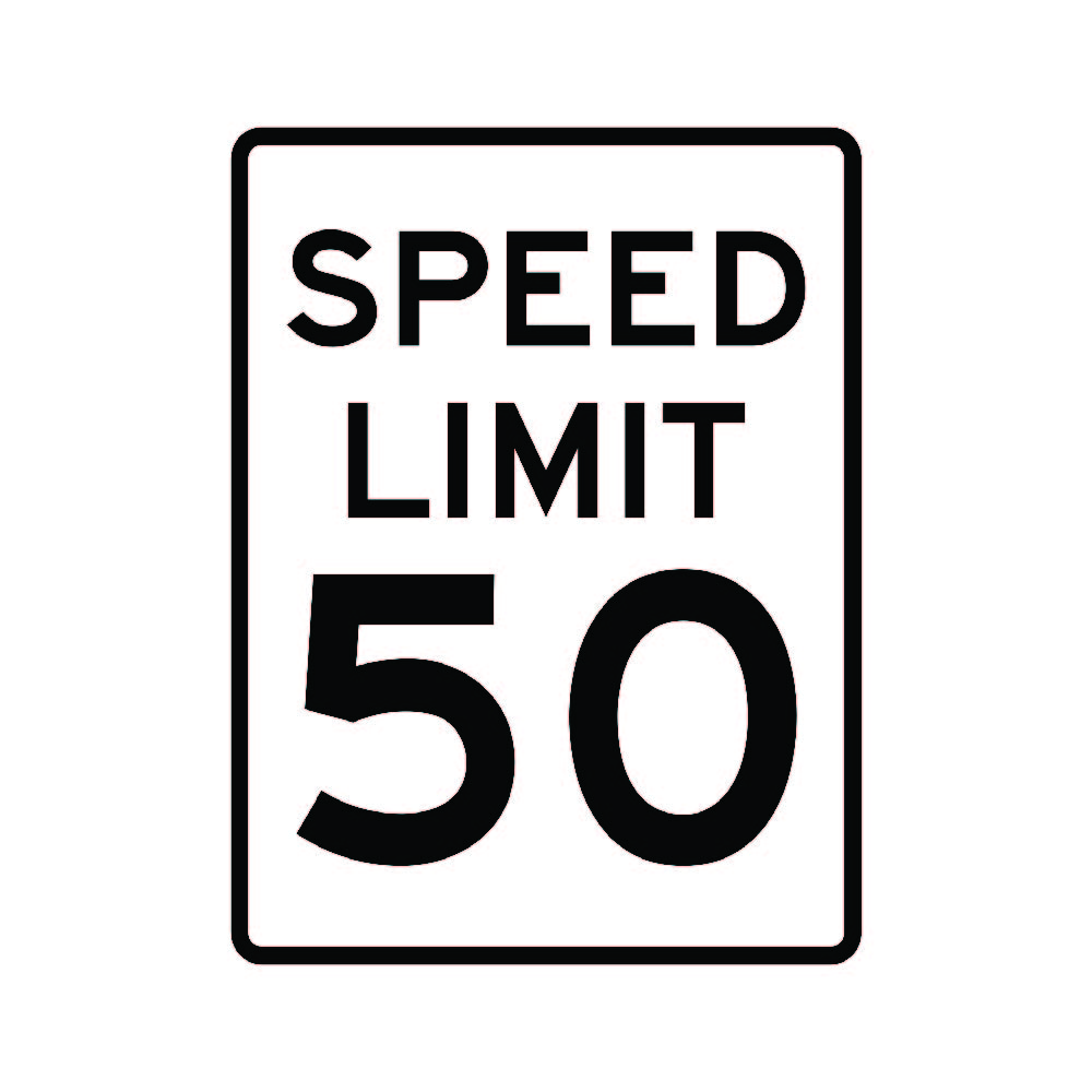 SHARED ZONE SPEED LIMIT 50 KPH SIGN 50KPH SIGN VARIOUS SIGN & STICKER OPTION 