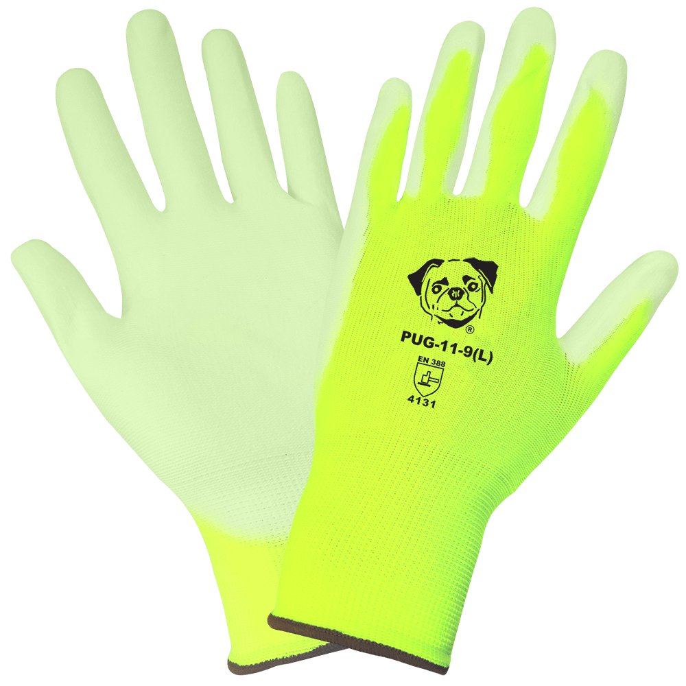 1 Pair Global Glove PUG-10 Lightweight Polyurethane Dipped Work Gloves XXS