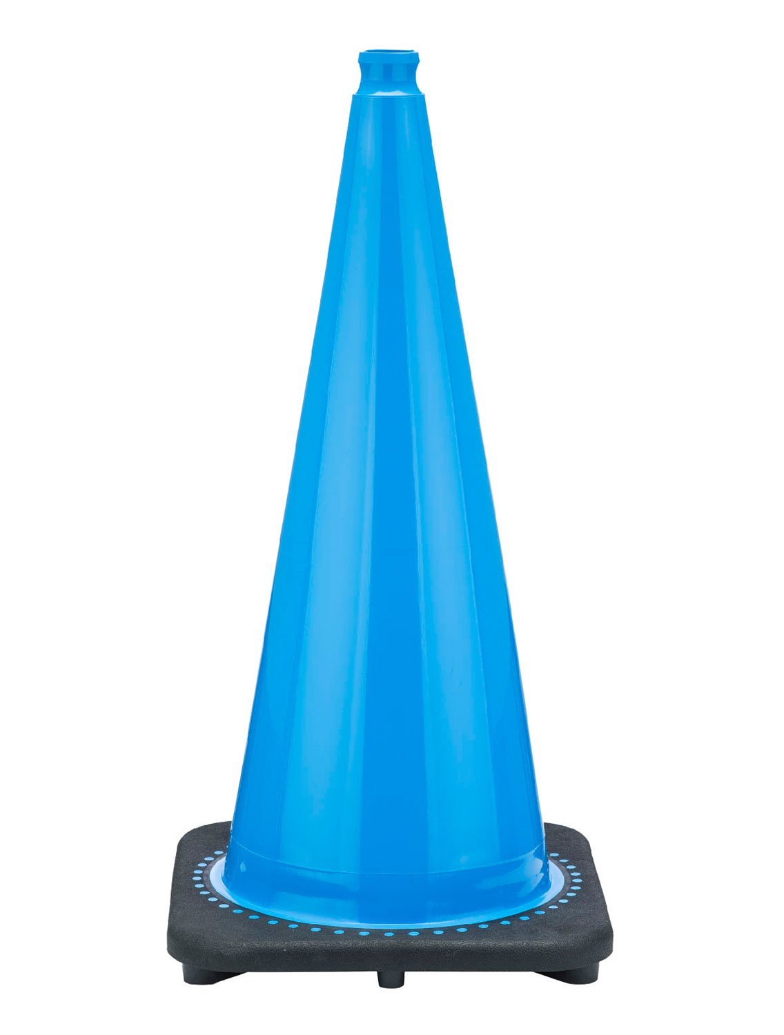 28" Sky Blue Traffic Cone & Cone Bar for Horse Barricade