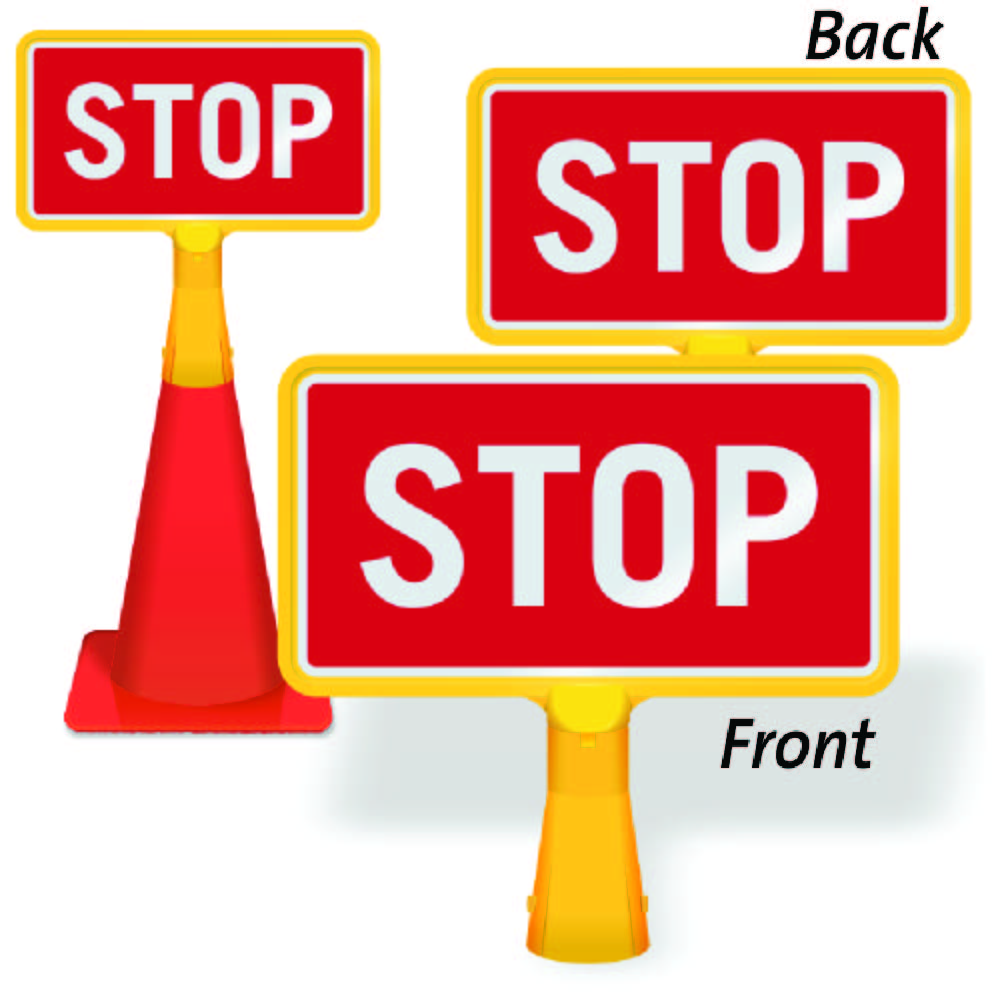 Coneboss Sign Stop Traffic Cones For Less