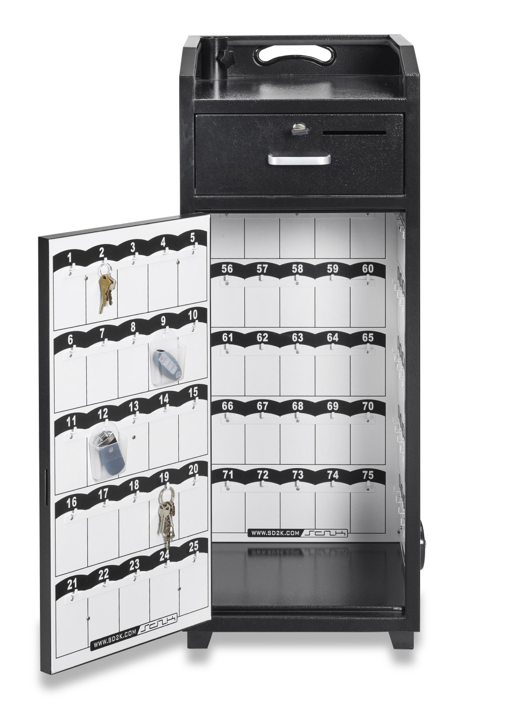 Black Valet Podium - 100 Key Slot