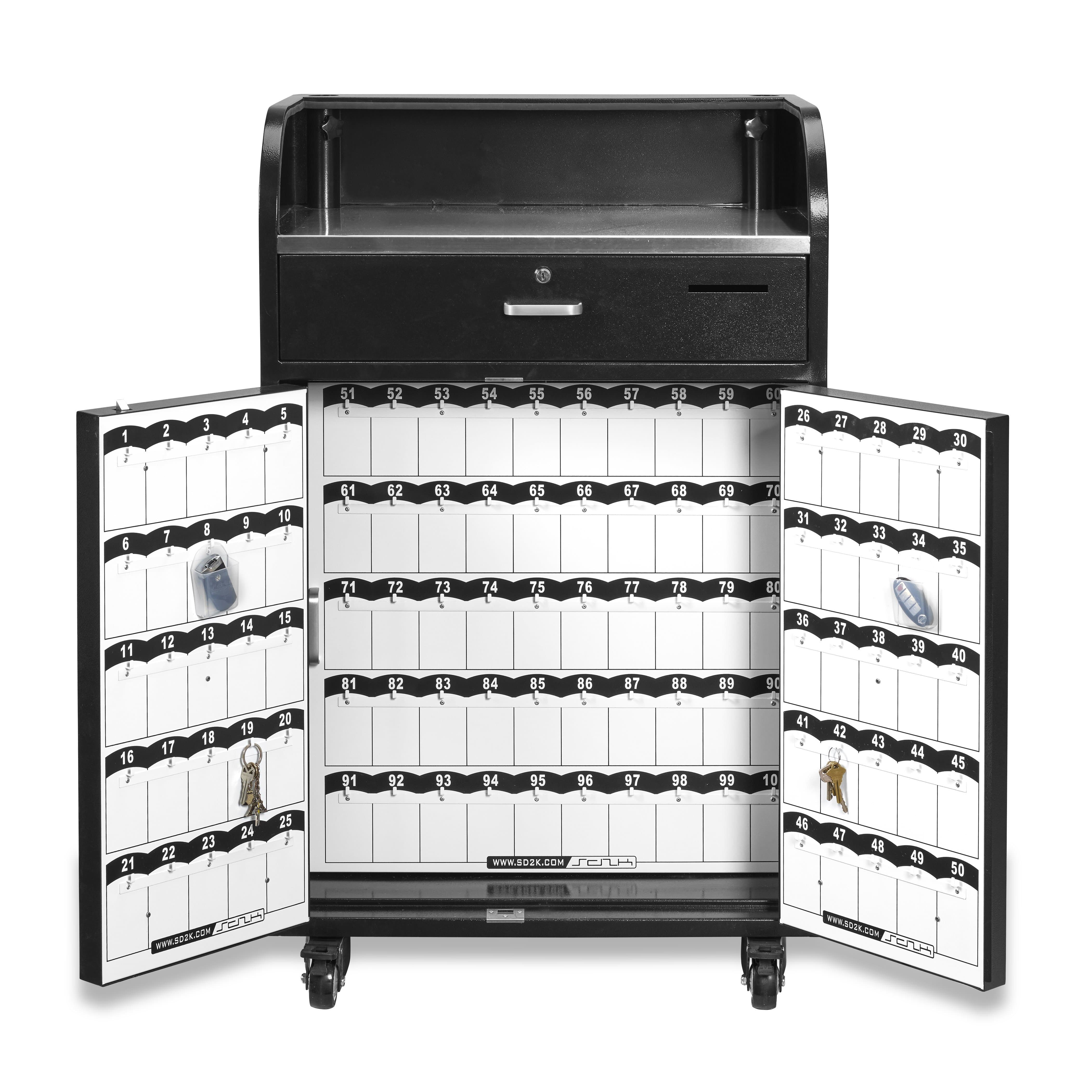 Black Valet Podium - 100 Key Slot