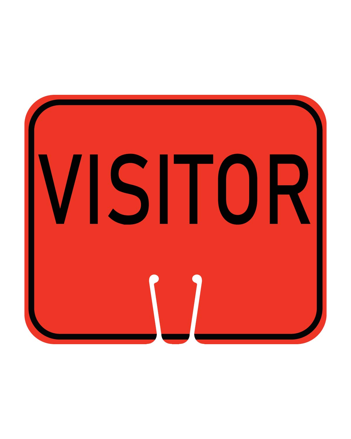 Traffic Cone Sign VISITOR Traffic Cones For Less