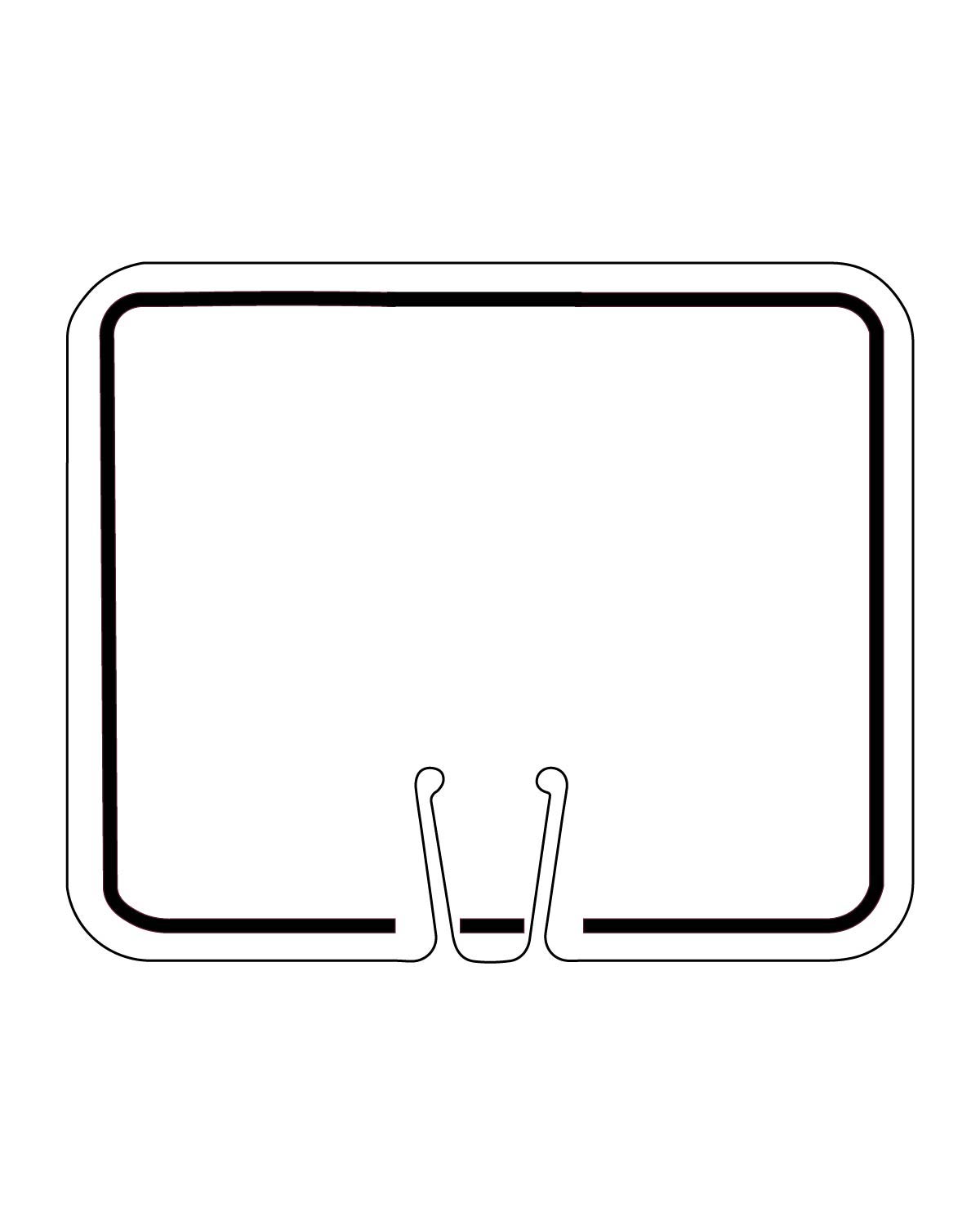 Traffic Cone Sign BLANK (White) Traffic Cones For Less