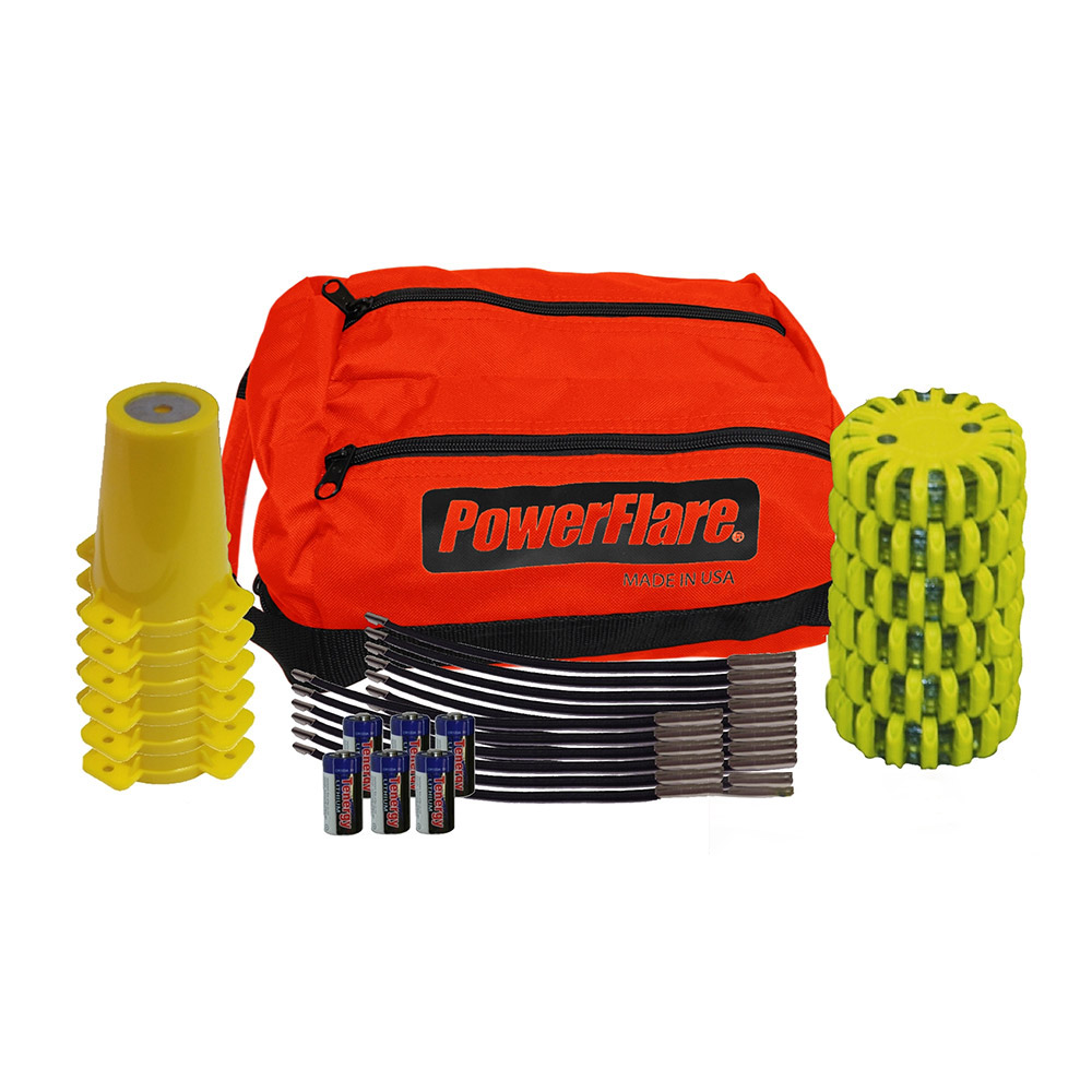 PowerFlare 6 Pack Cone Adapter Kit - Traffic Cones For Less