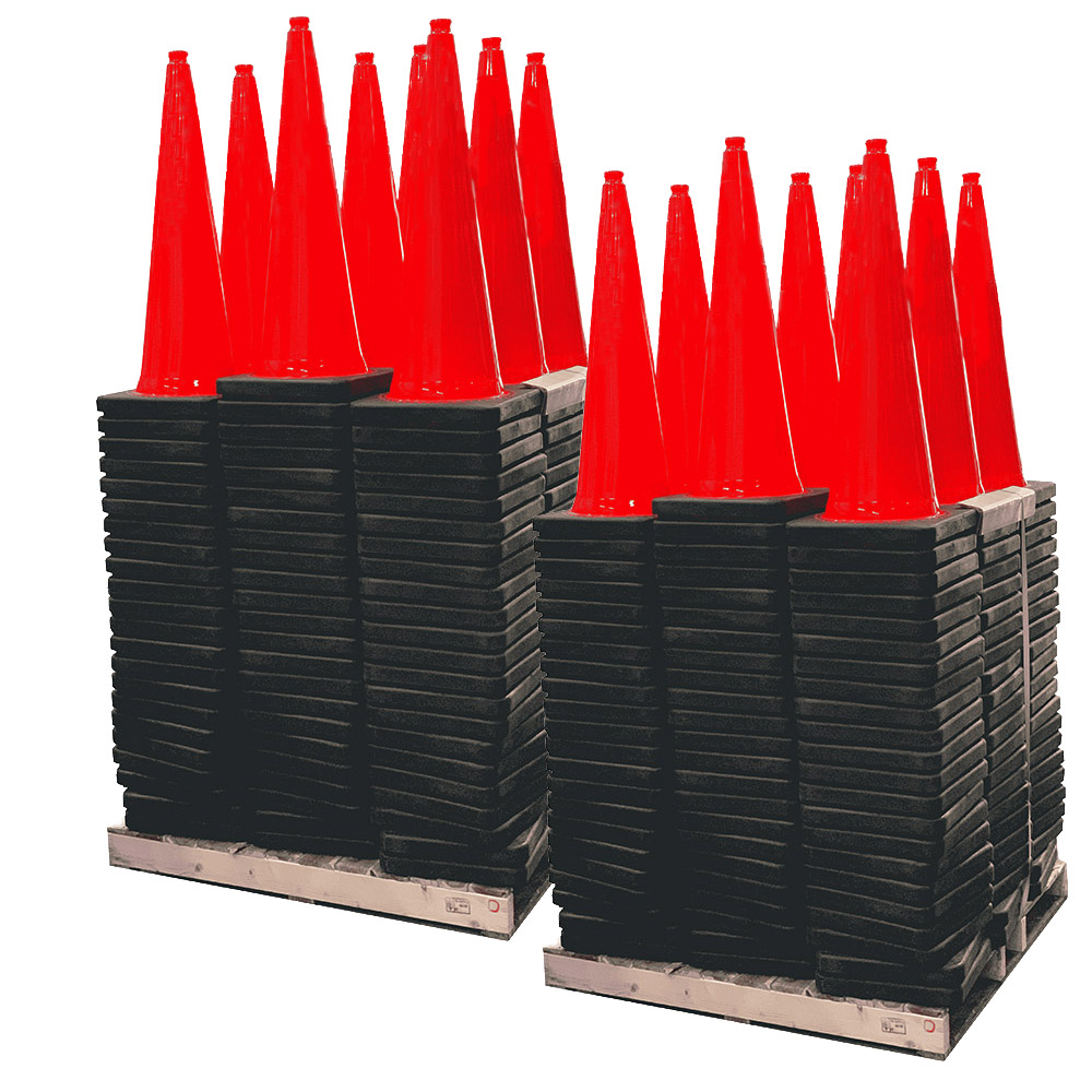 2 Pallets of 28" Traffic Cones Free Shipping
