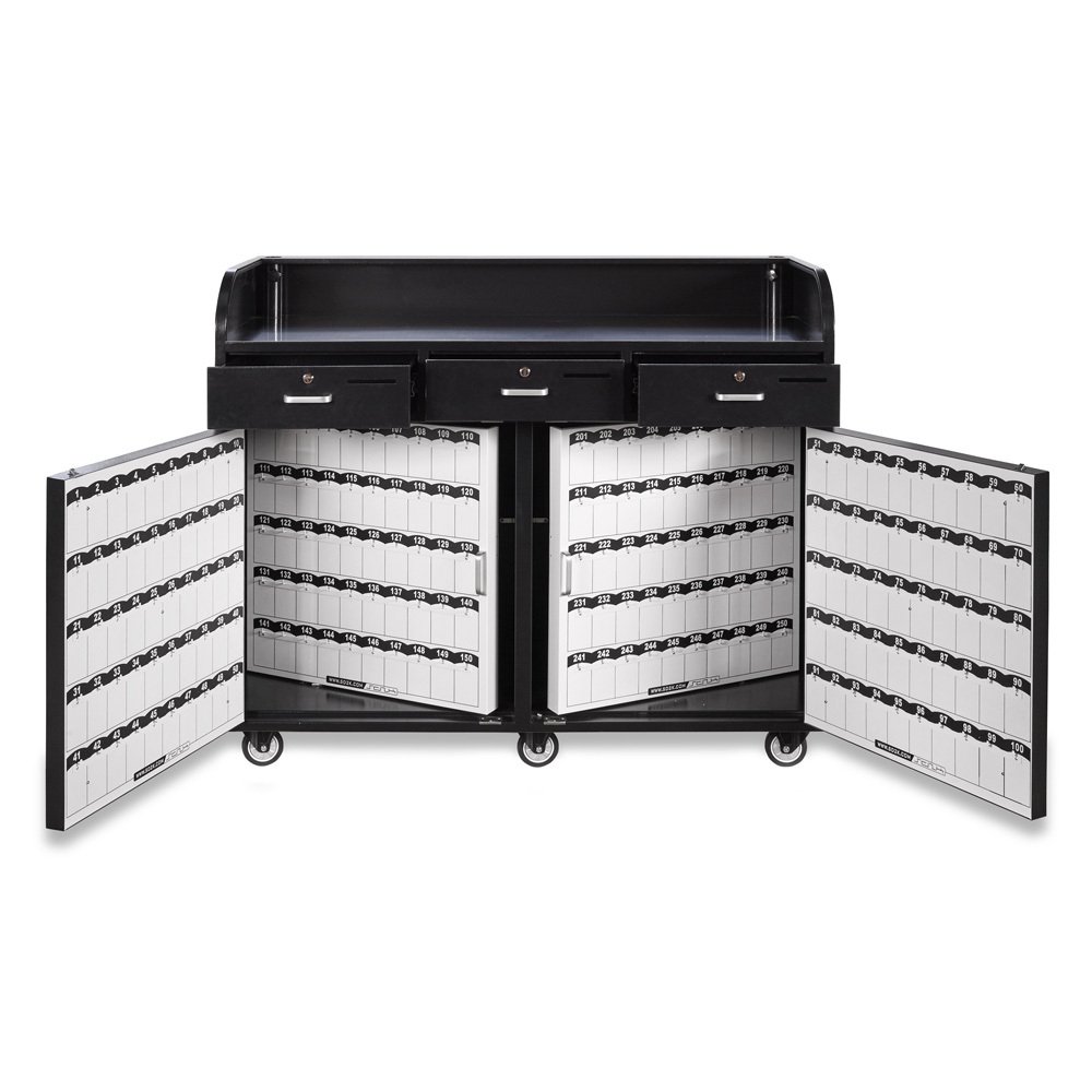 White Valet Podium - 100 Key Slot