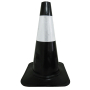 18" Black Sport Cone w/6" 3M Reflective Collar