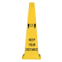 Lamba 36" Safety Cone -  6 Ft Keep Your Distance