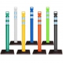Easy Grab Premium 45" Delineators w/10 lbs Rubber Base
