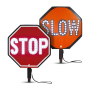 LED 24" Stop/Slow Sign